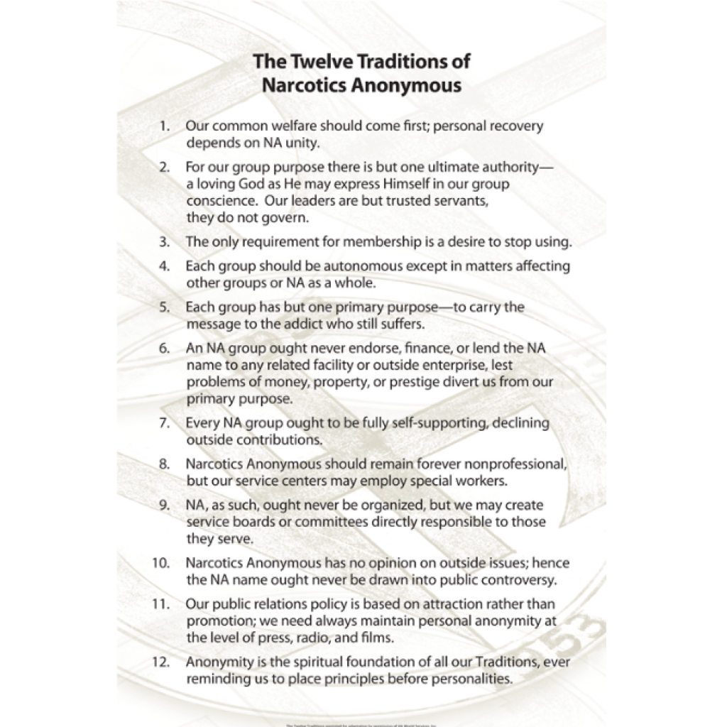 12 Traditions – Poster – CSO Store