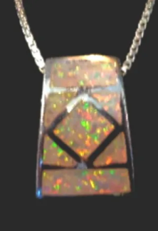 White Opal Pendant