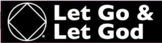 "Let Go & Let God" Bumper Sticker